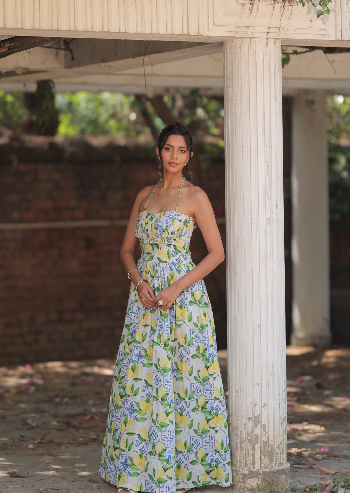 Positano Limone Maxi Dress