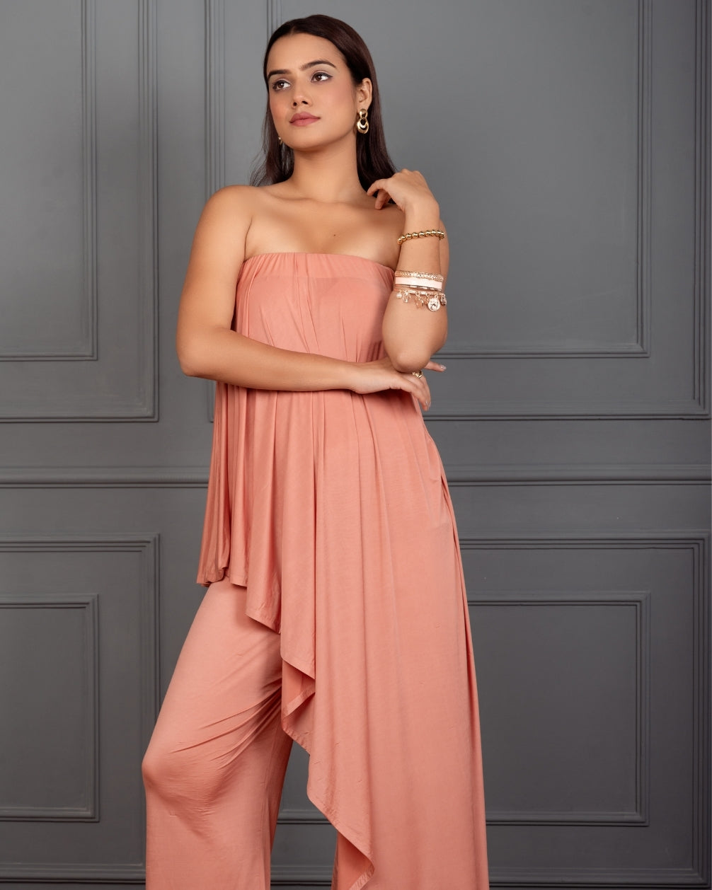 ALONDRA TUBE DRAPE JUMPSUIT