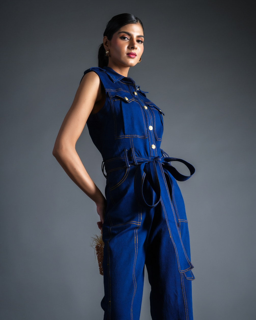 Janice Denim Jumpsuit