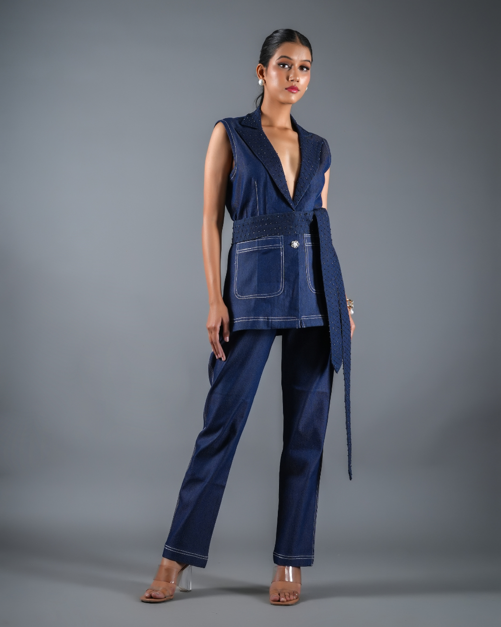 Charlie Embellished Denim Pants