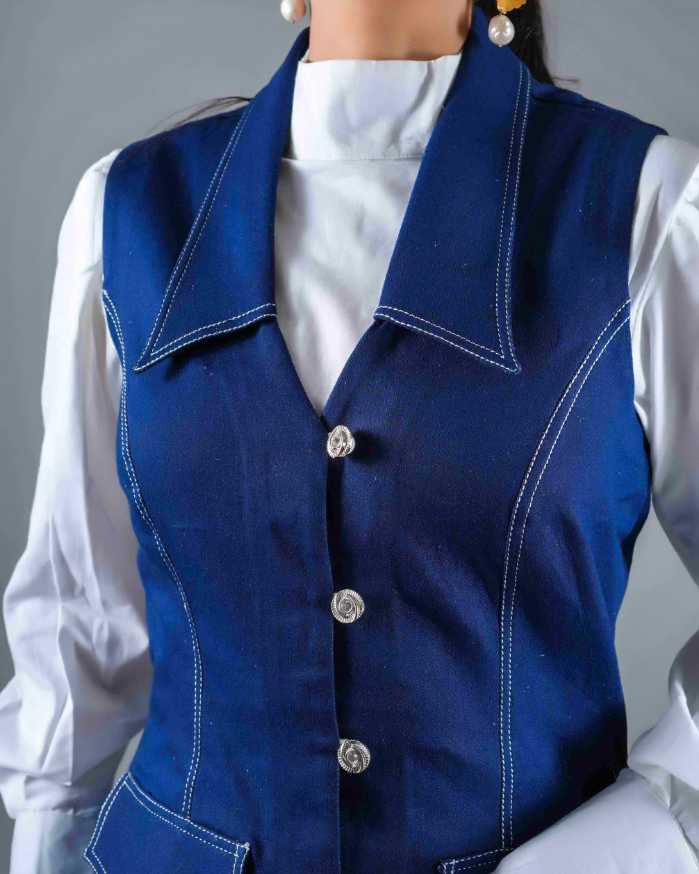 Monica Denim Dress with Shirt