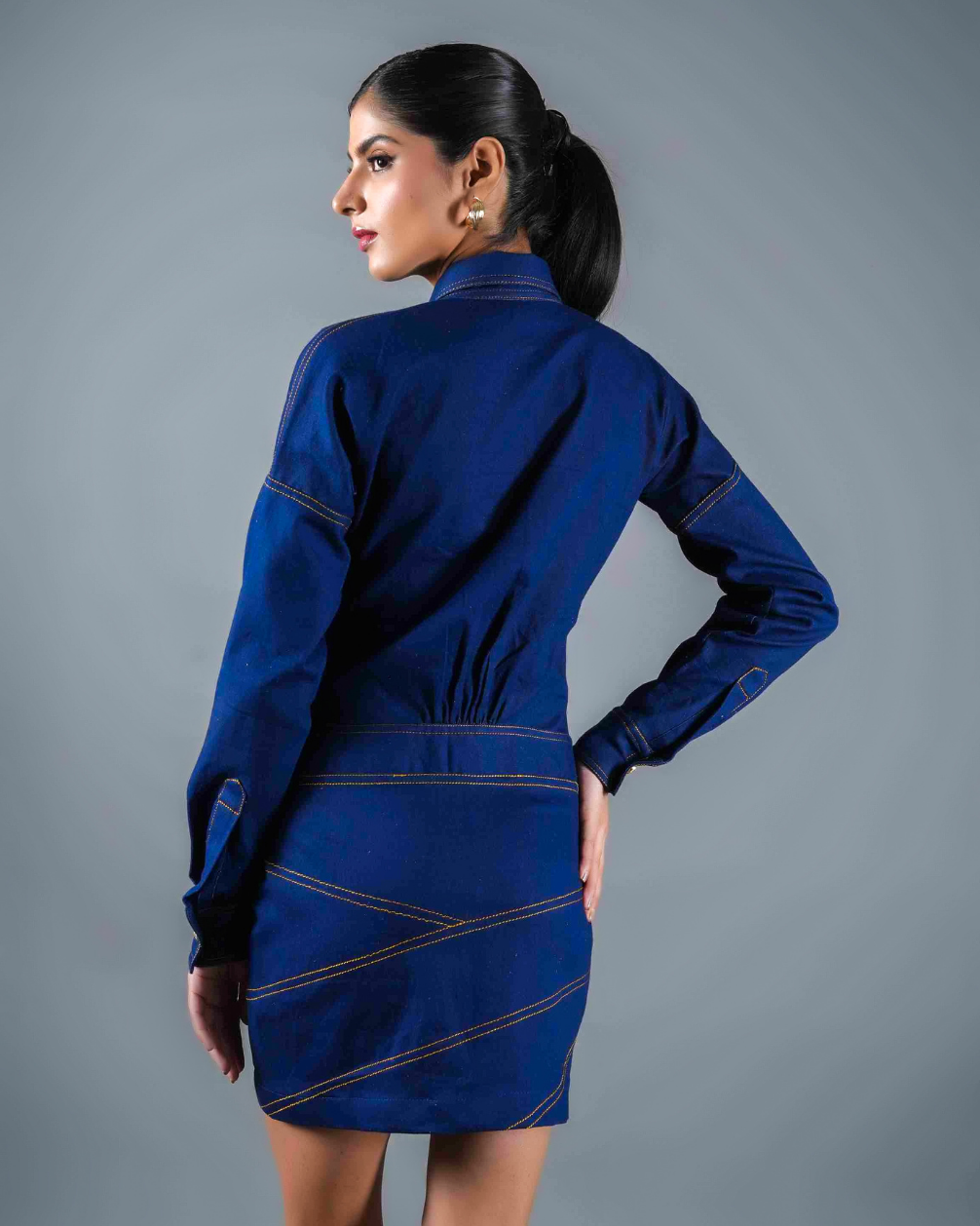 Phoebe Short Denim Dress