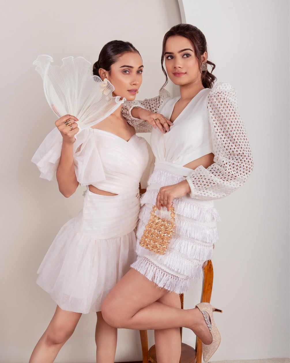 VALENTINA CUT-OUT FRINGES DRESS
