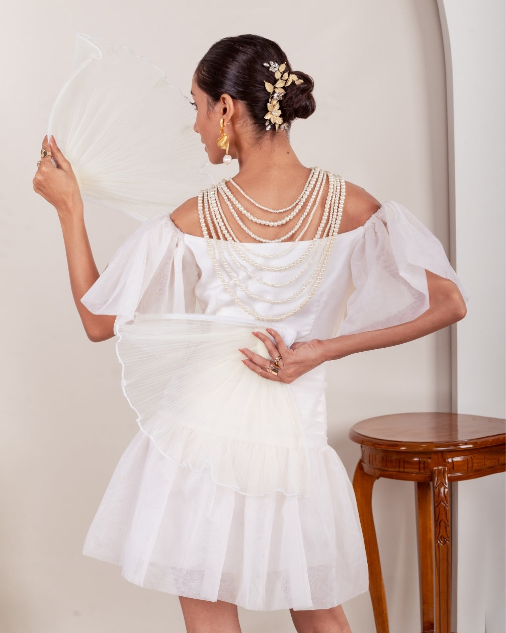 ROSA OFF - THE - SHOULDER SHORT DRESS