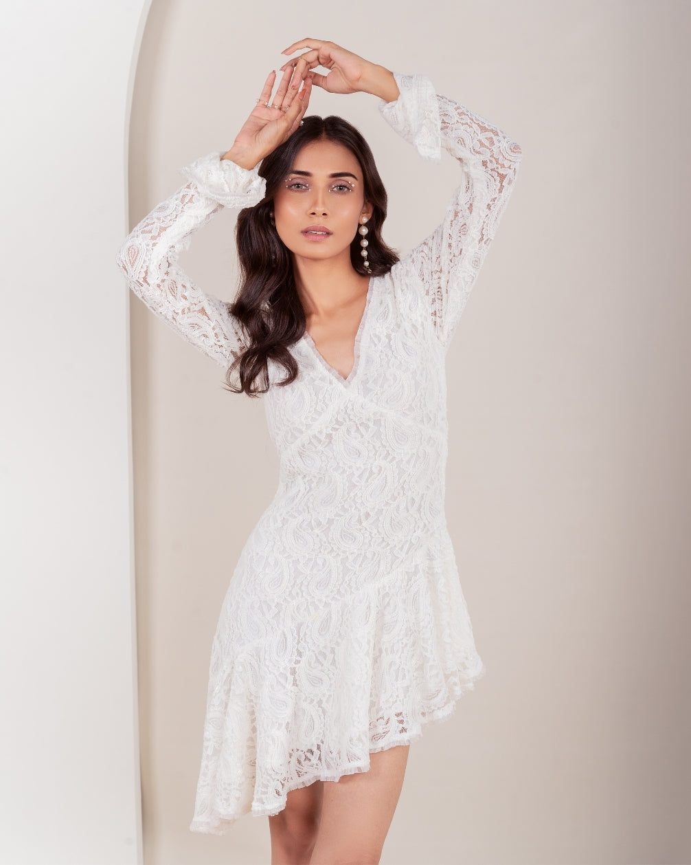 ELENA ASYMMETRIC SHORT DRESS