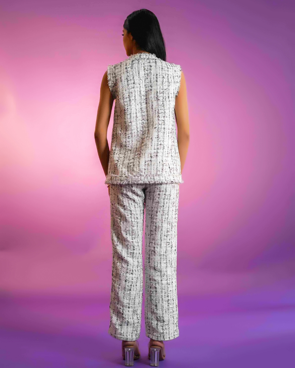 Adeline White Tweed Co-ord Set