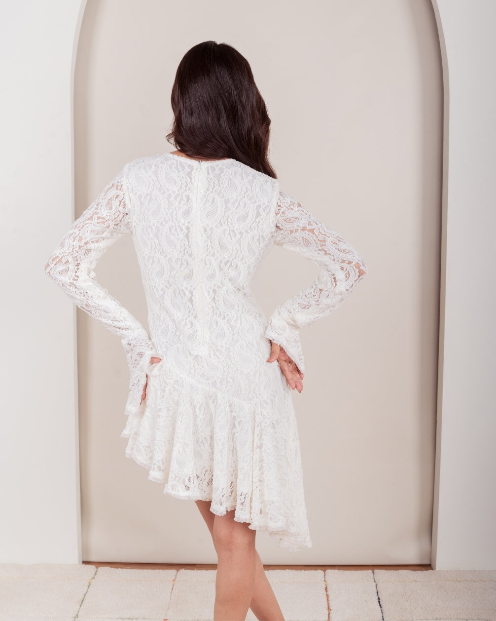 ELENA ASYMMETRIC SHORT DRESS