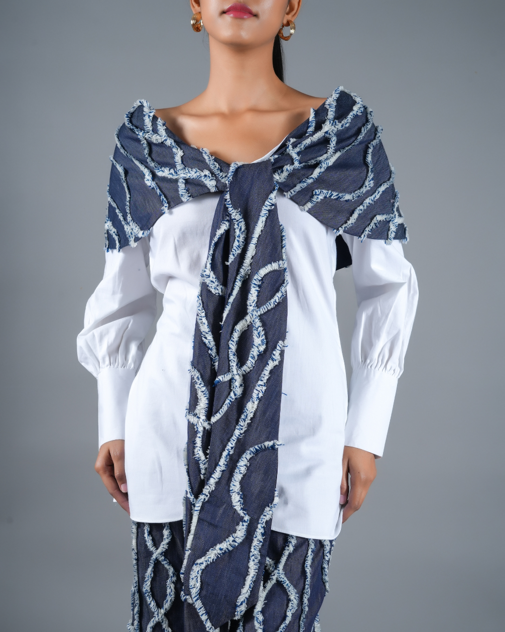 Judy Denim Fringe Co-ord set