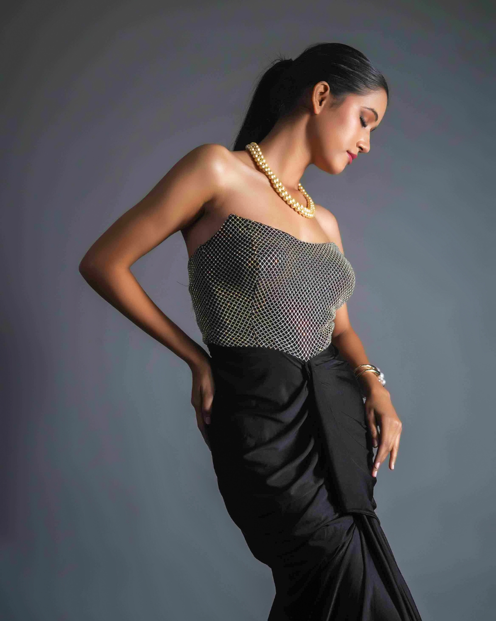 Chiara Tube Rhinestone Dress
