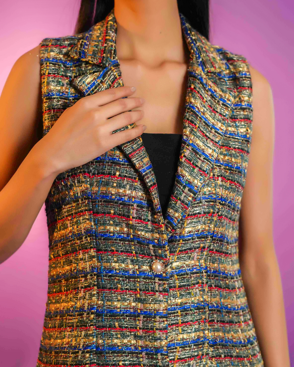 Margot Multi Colour Tweed Jacket