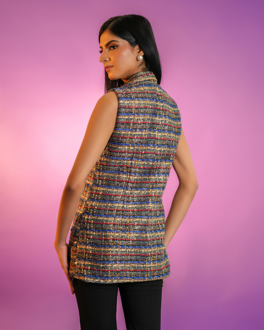 Margot Multi Colour Tweed Jacket