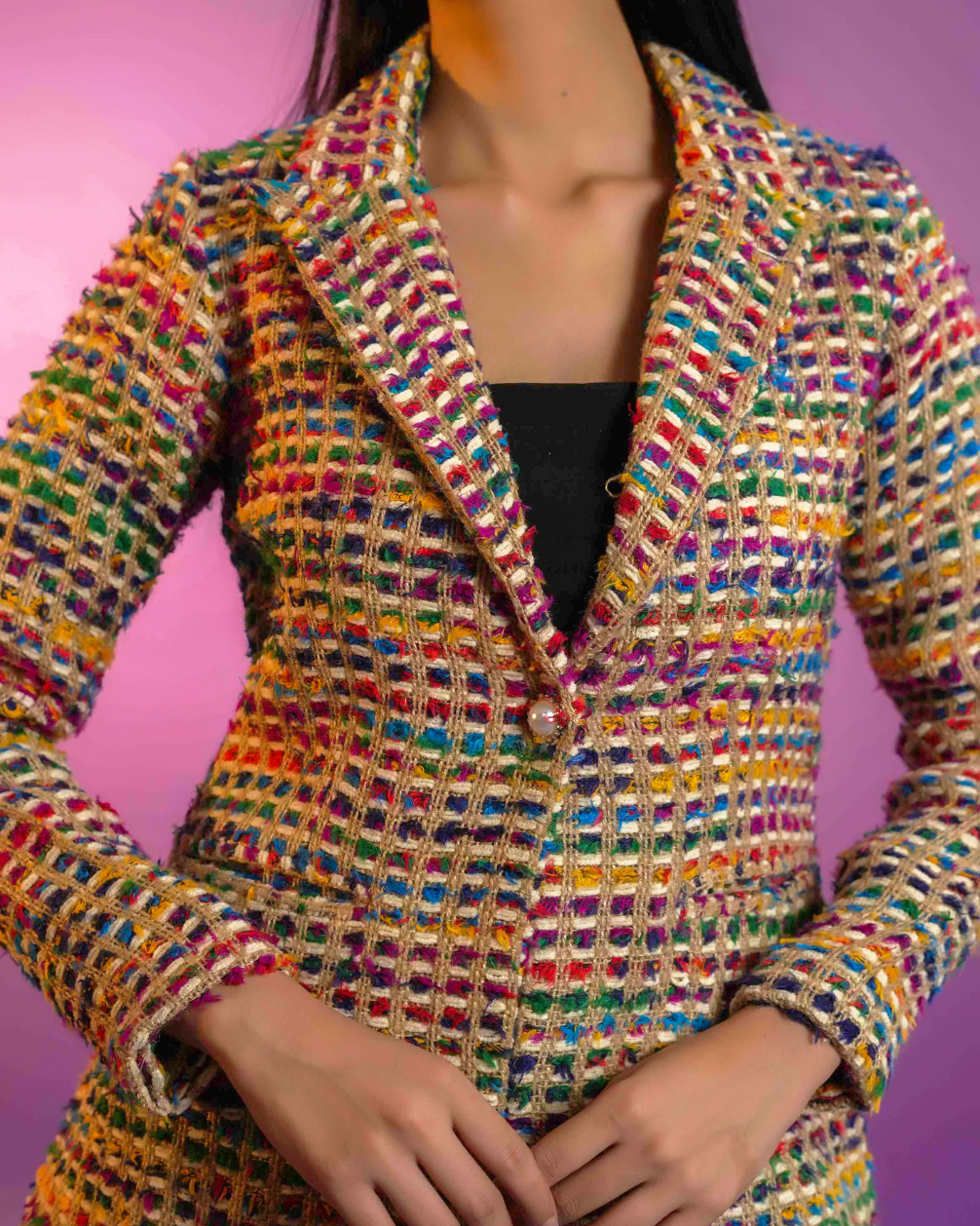 Sydney Multi Colour Handloom Co-ord Set