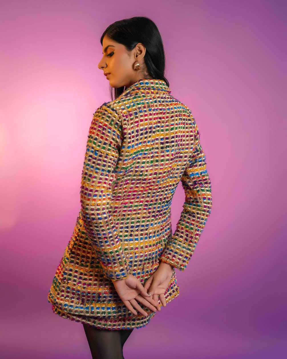 Sydney Multi Colour Handloom Co-ord Set