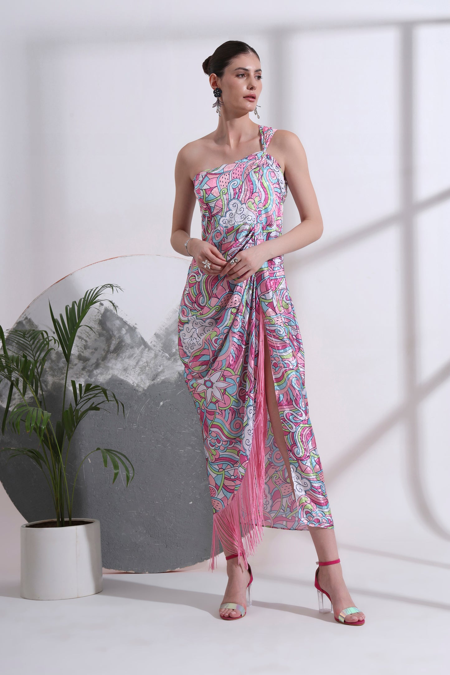 Axelle Drape Dress