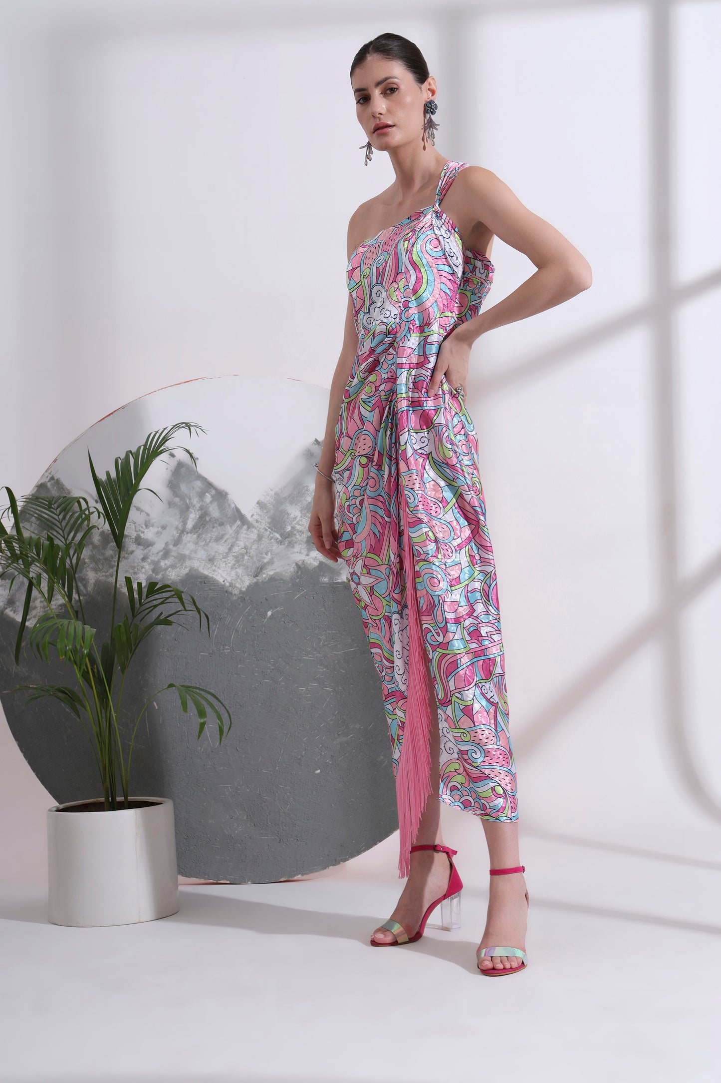 Axelle Drape Dress