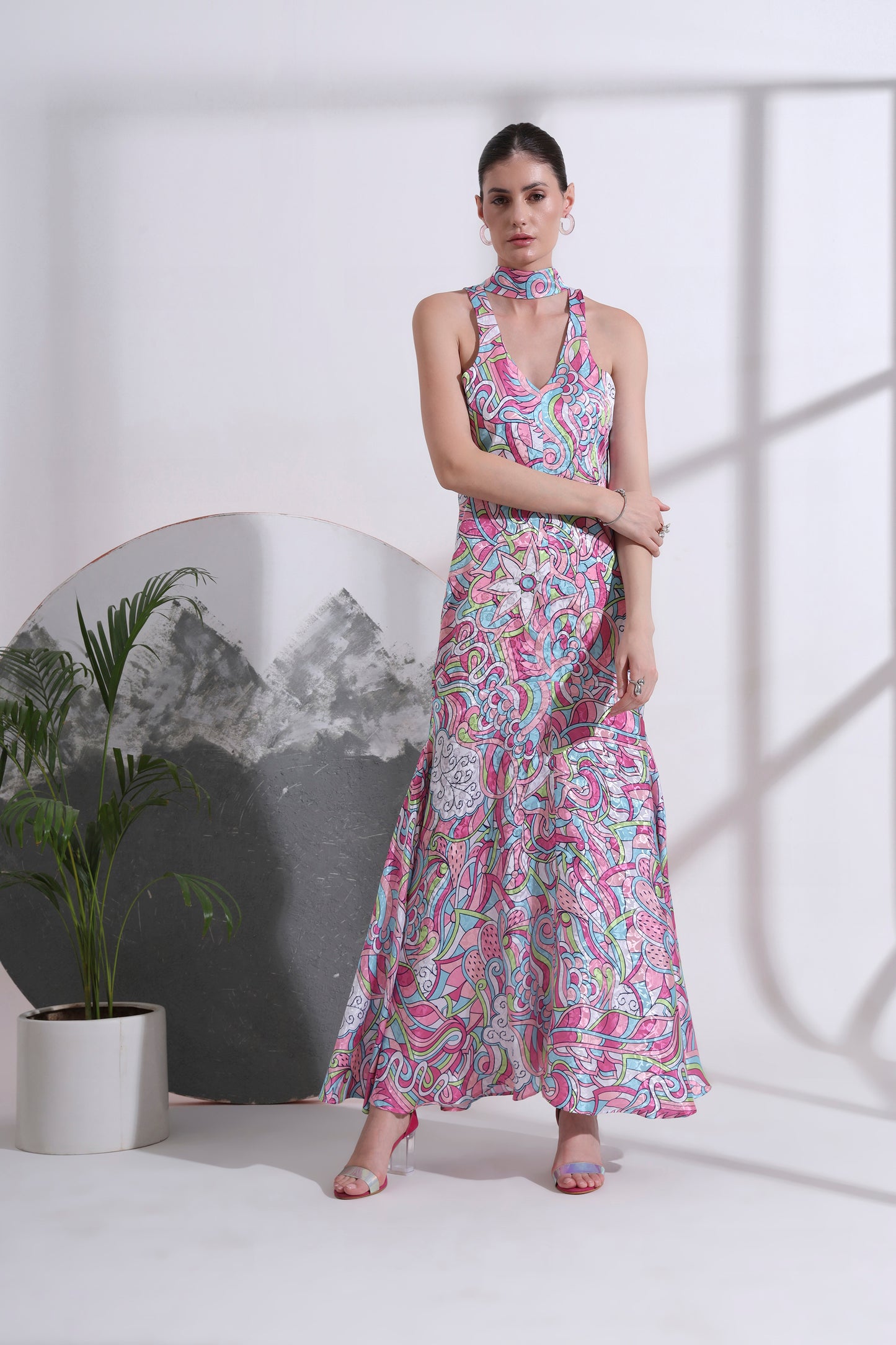 Axelle Scarf Maxi Dress