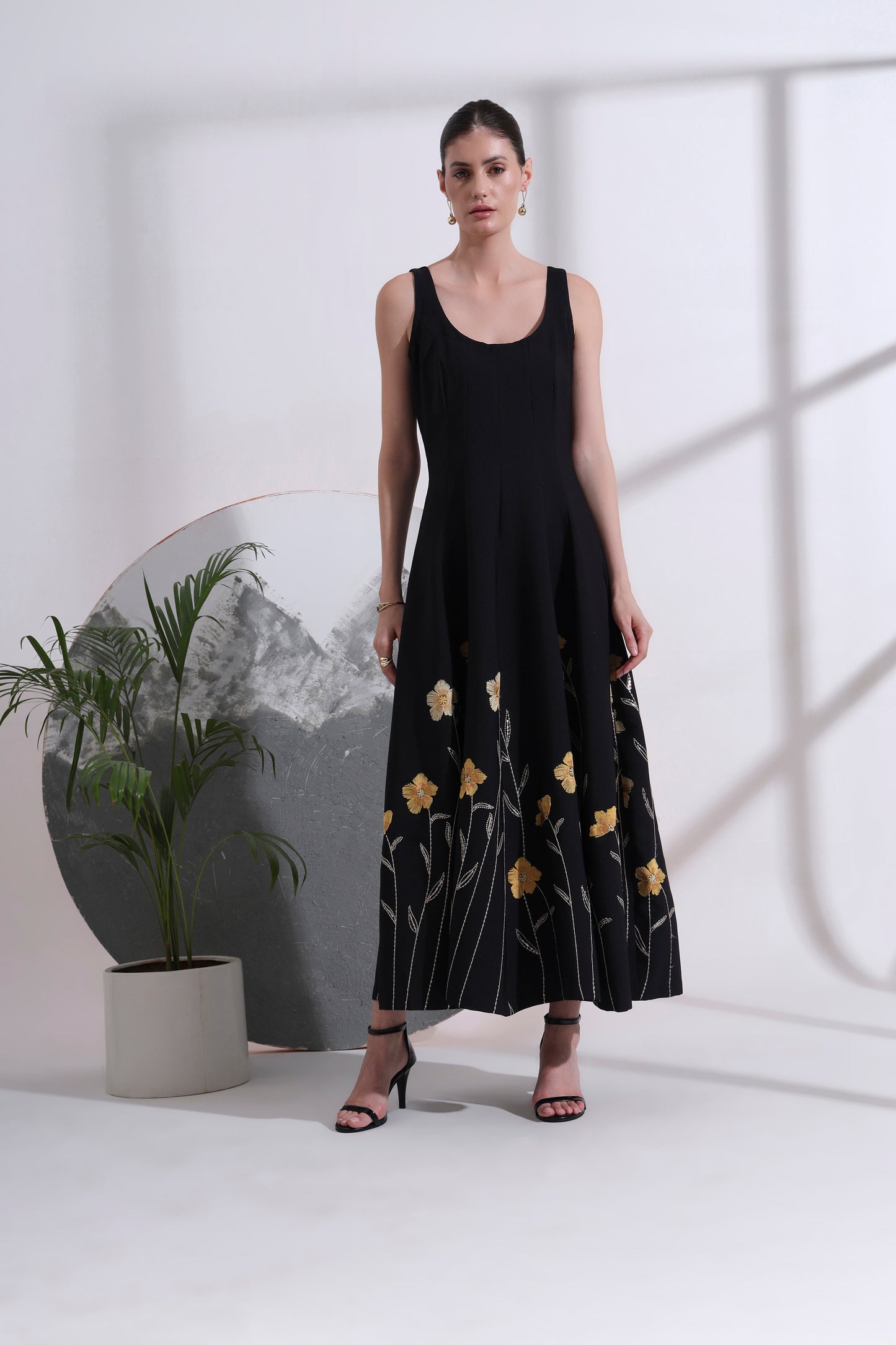 Sabine Embroidered Maxi Dress