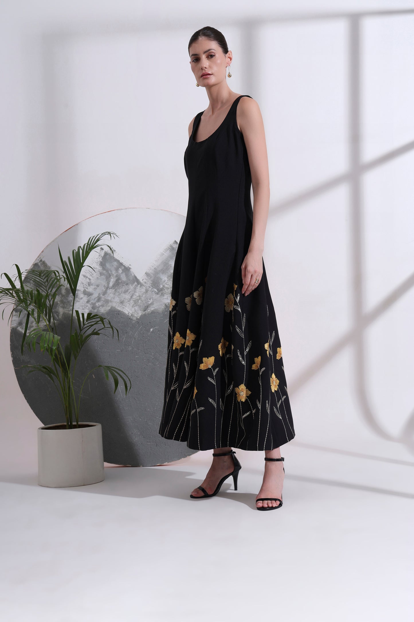 Sabine Embroidered Maxi Dress