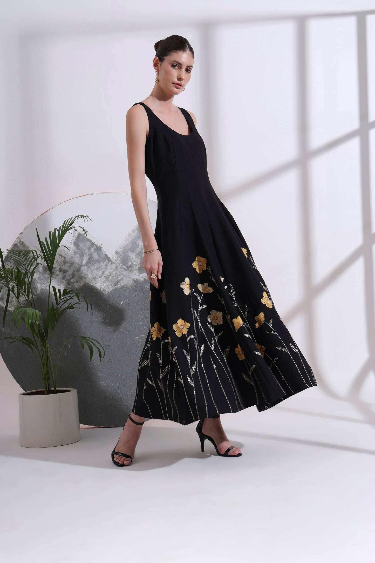 Sabine Embroidered Maxi Dress