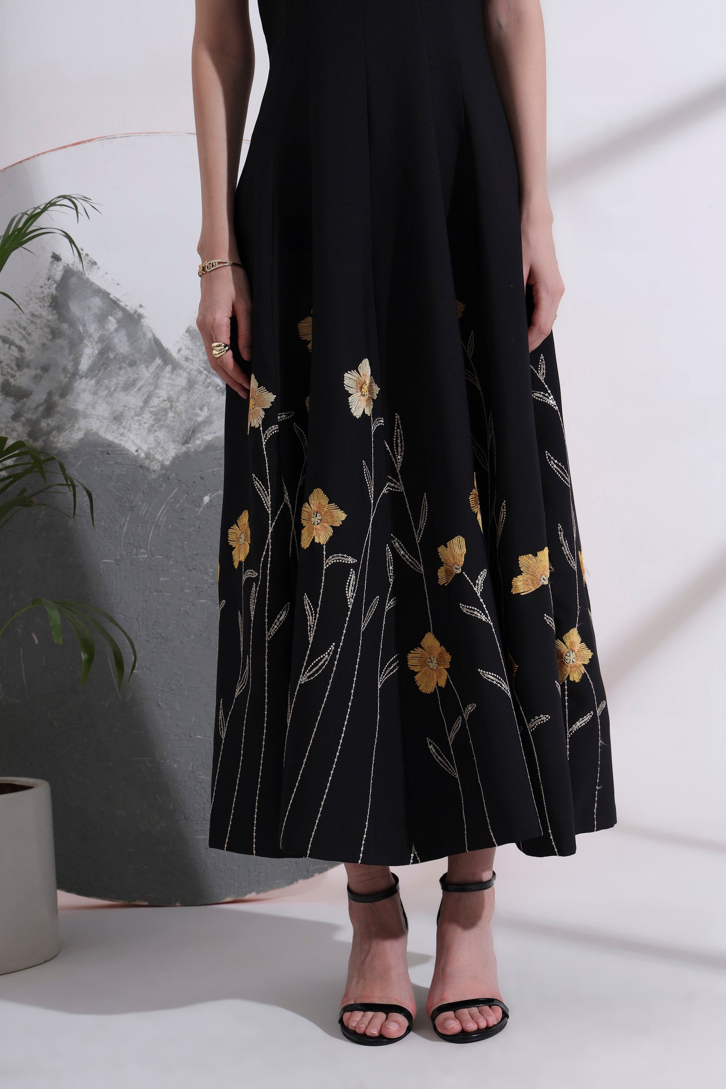 Sabine Embroidered Maxi Dress