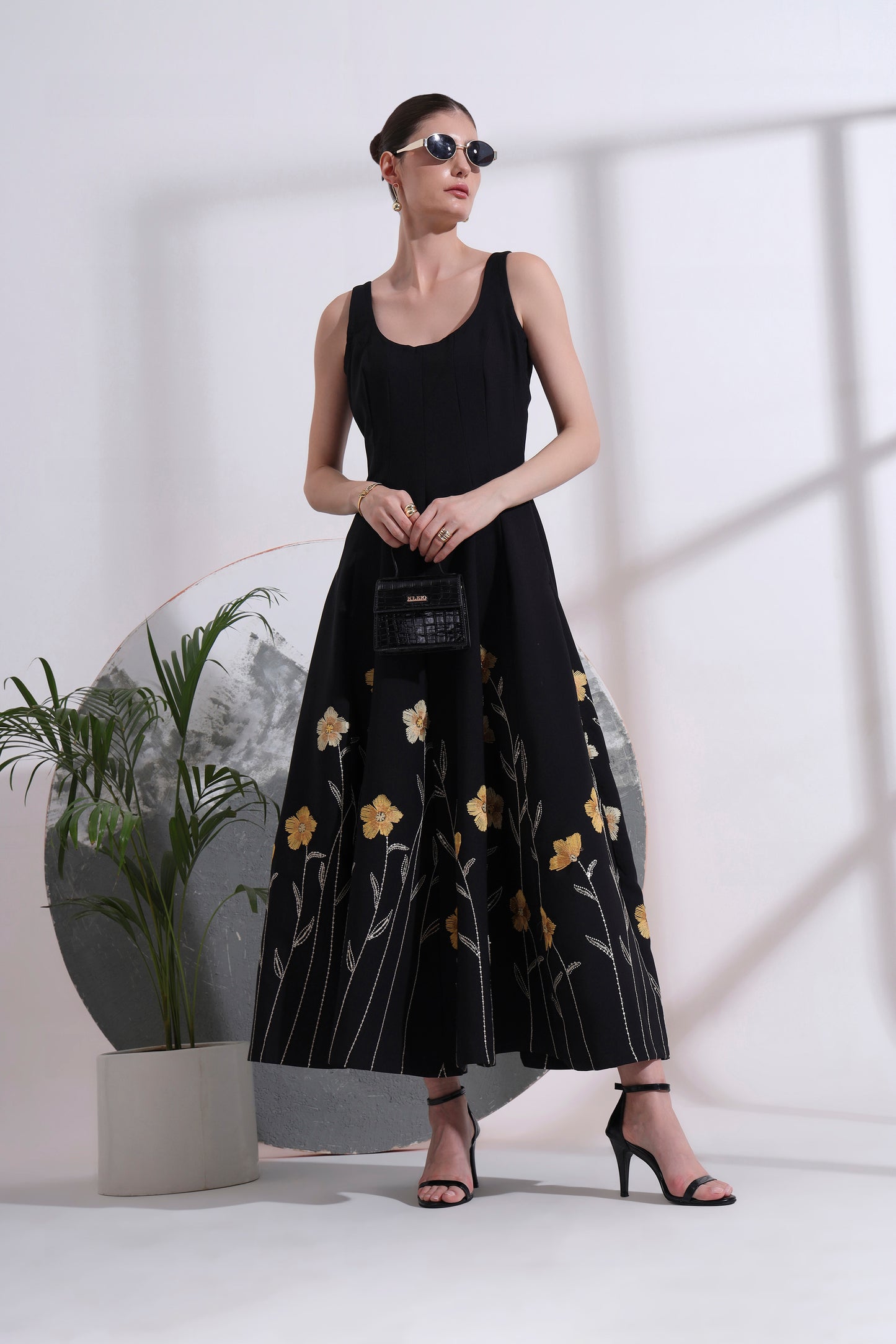 Sabine Embroidered Maxi Dress