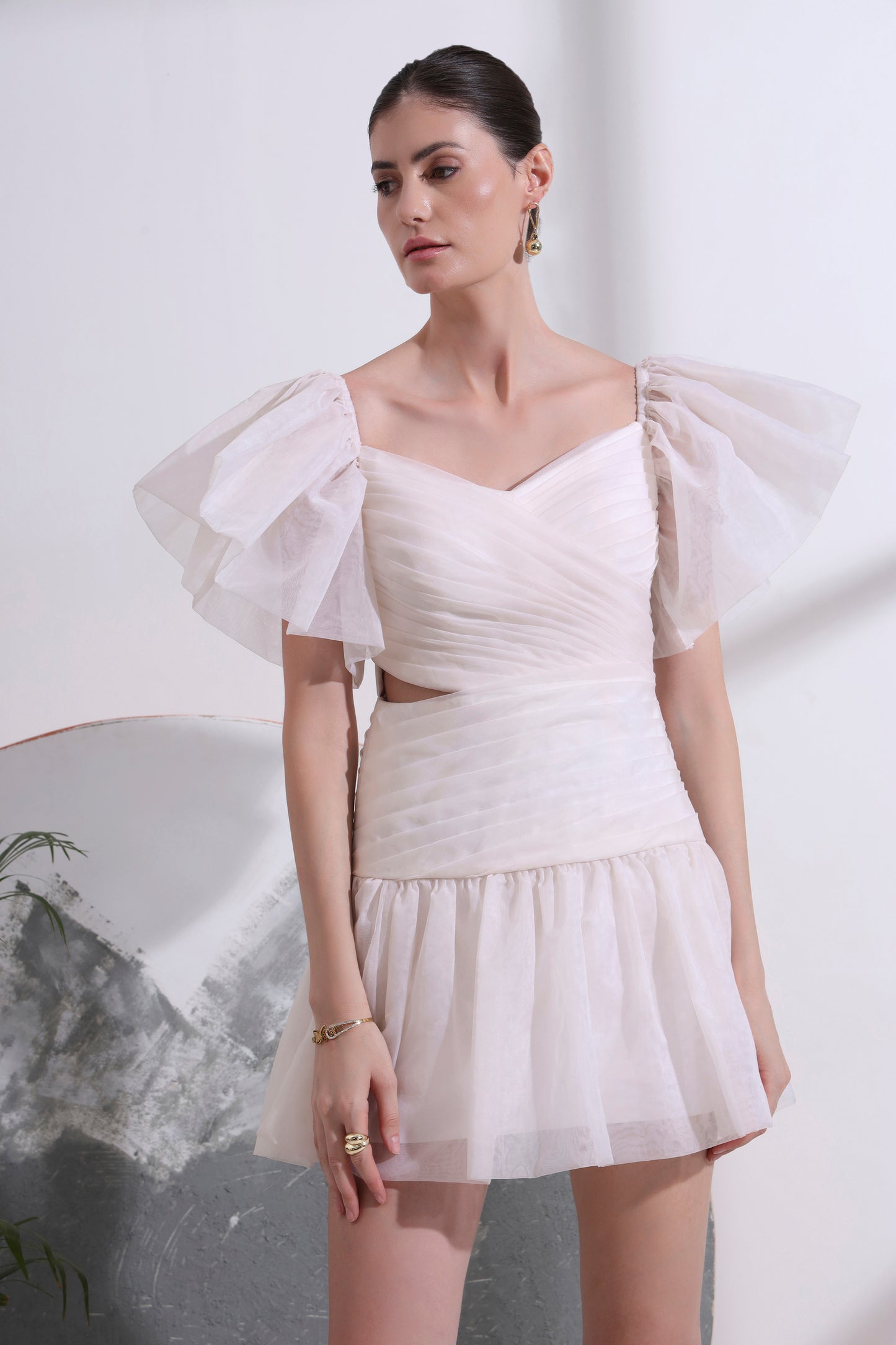 ROSA OFF - THE - SHOULDER SHORT DRESS