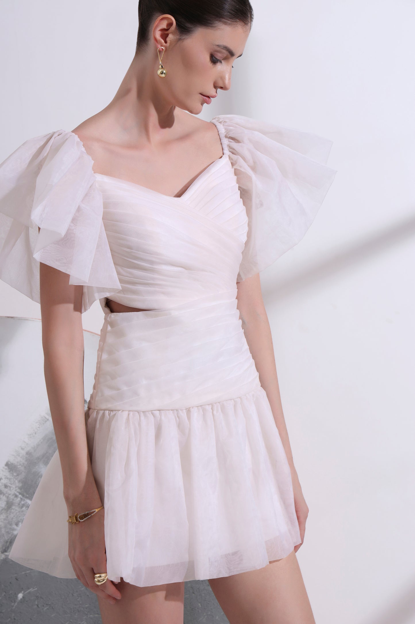 ROSA OFF - THE - SHOULDER SHORT DRESS