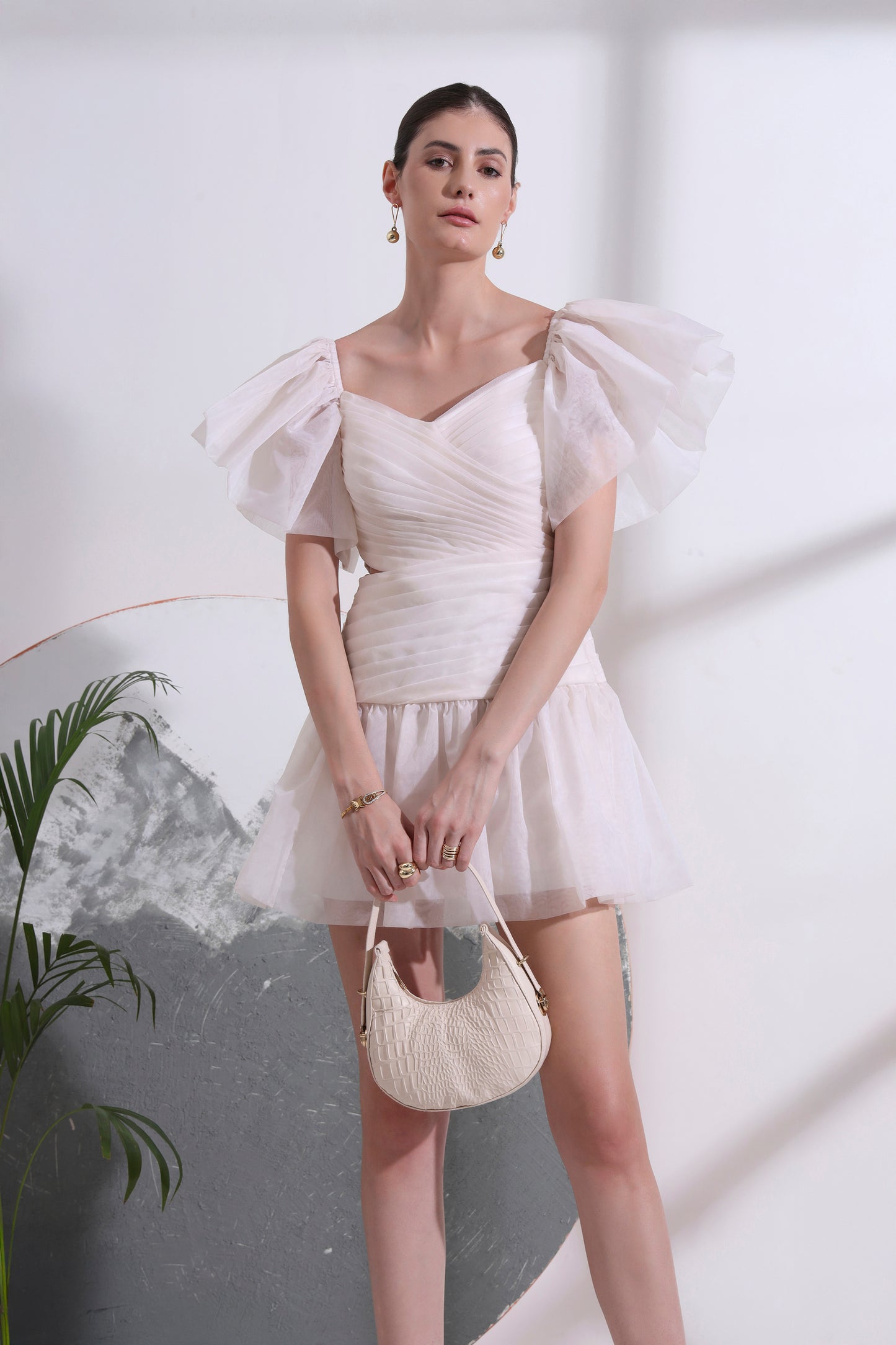 ROSA OFF - THE - SHOULDER SHORT DRESS