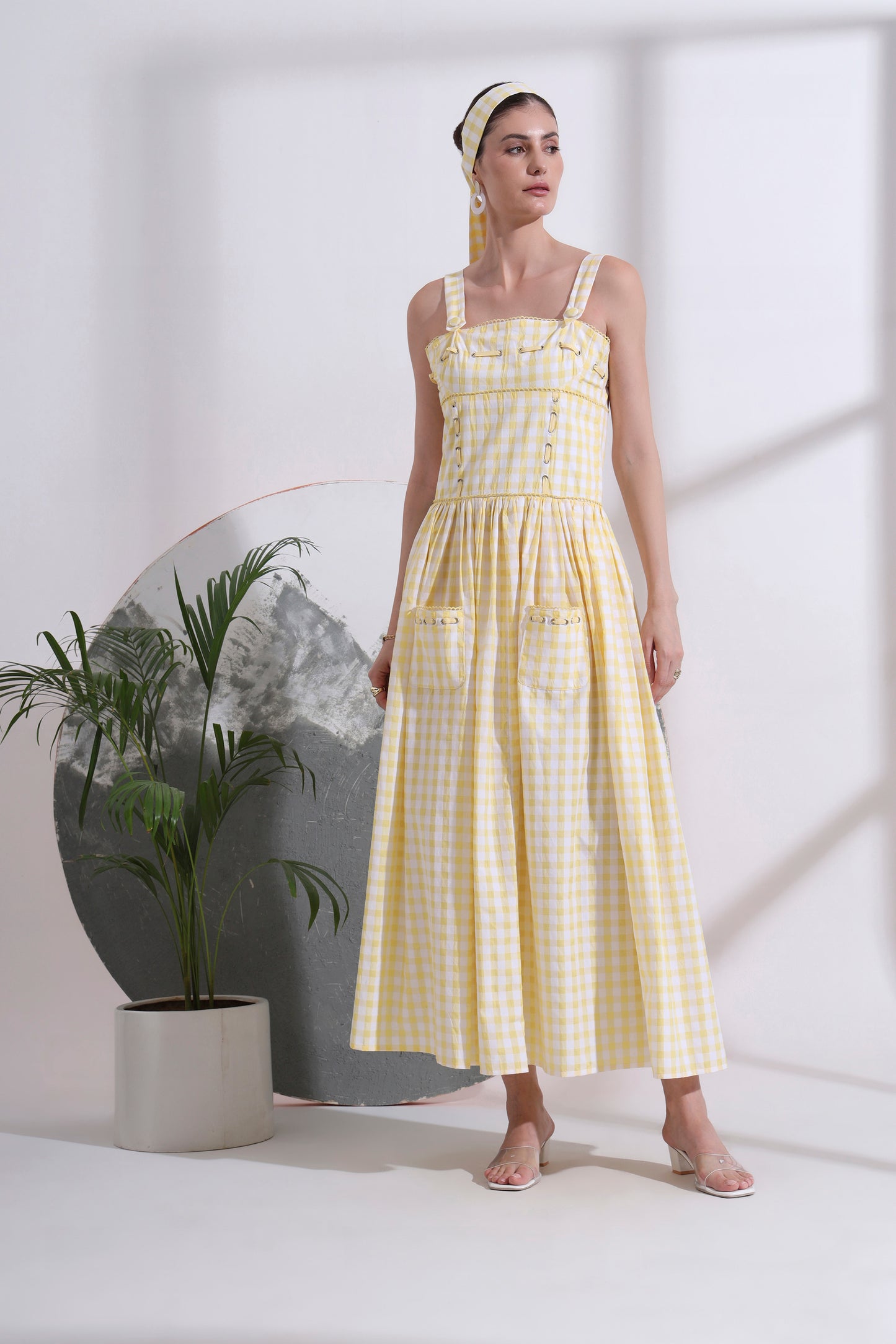 Gaelle Eyelet Maxi Dress