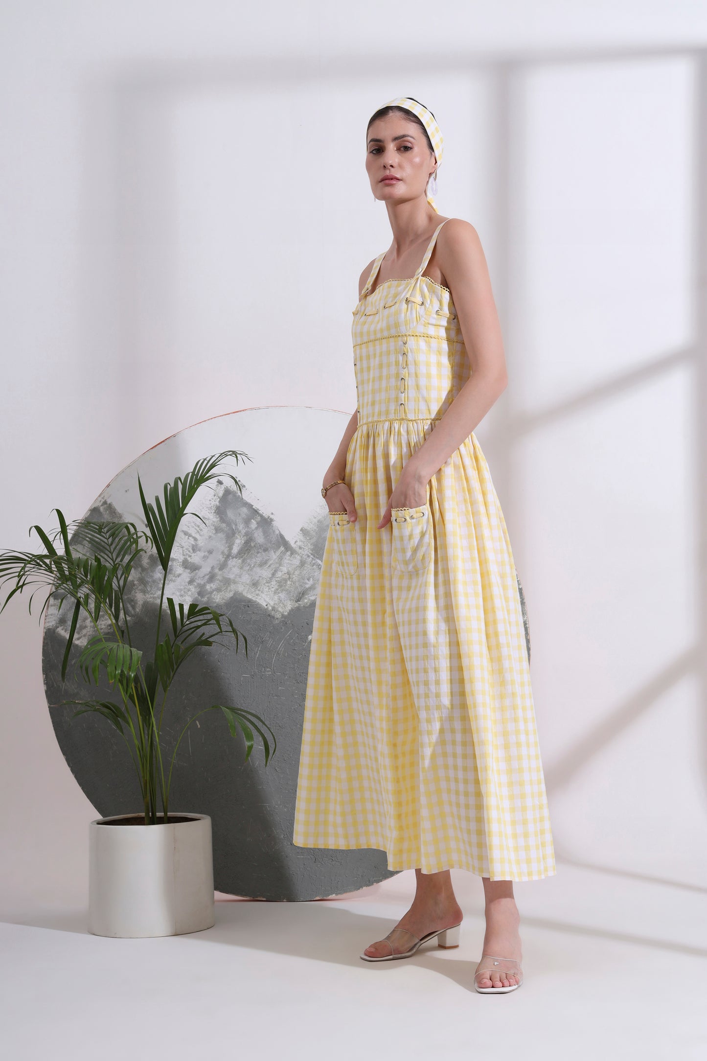 Gaelle Eyelet Maxi Dress