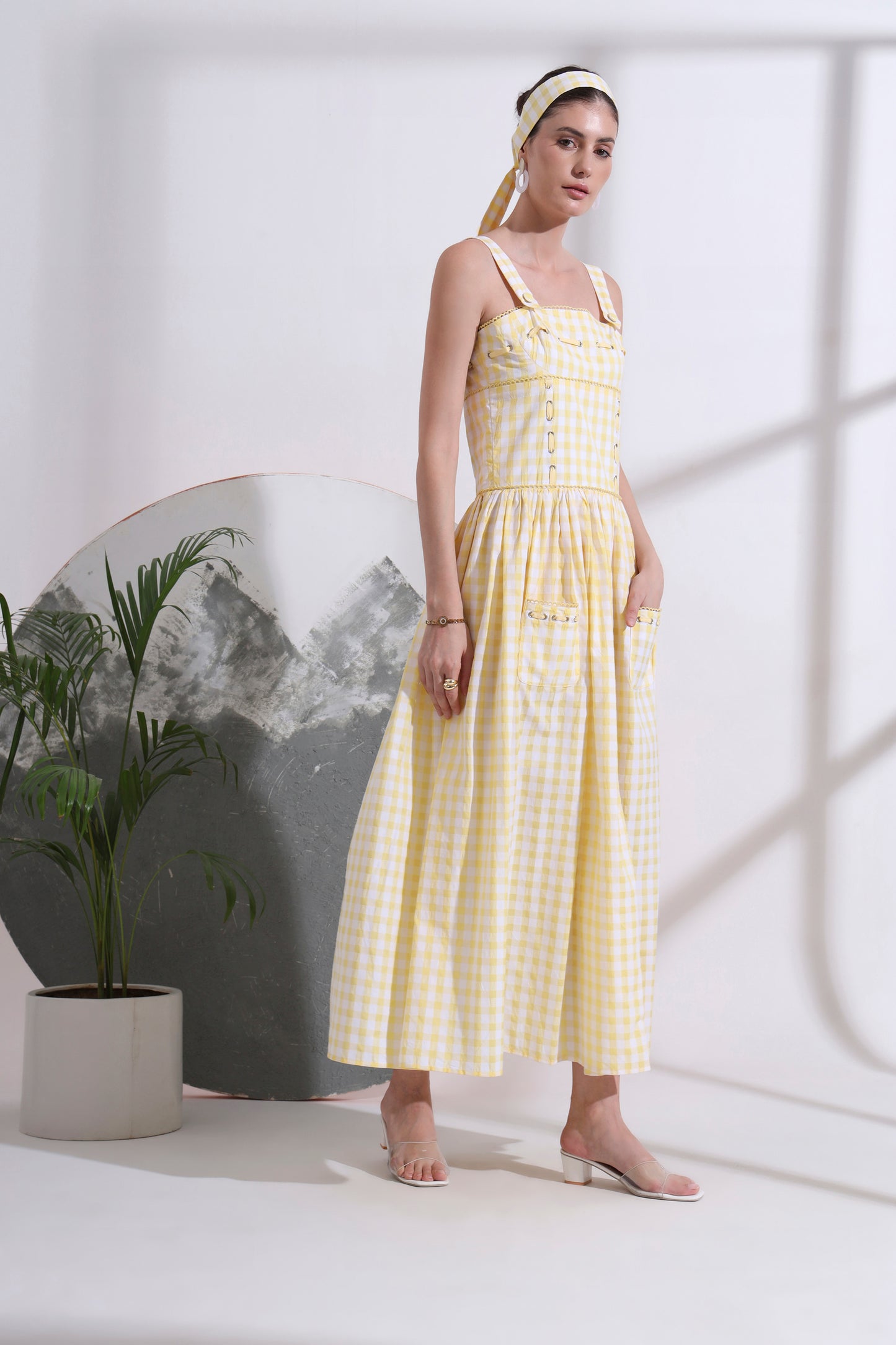 Gaelle Eyelet Maxi Dress