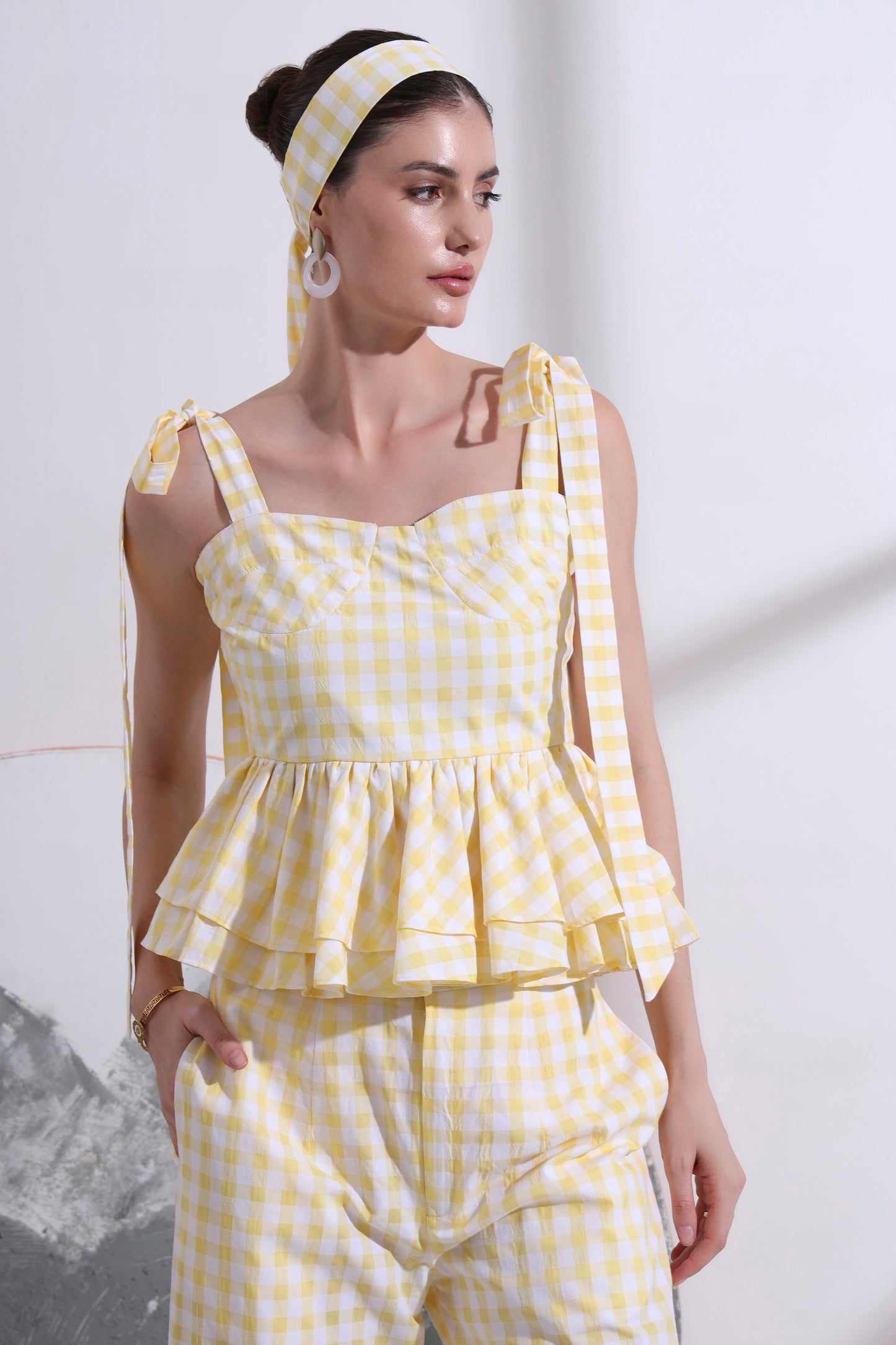 Gaelle Peplum Co-ord Set