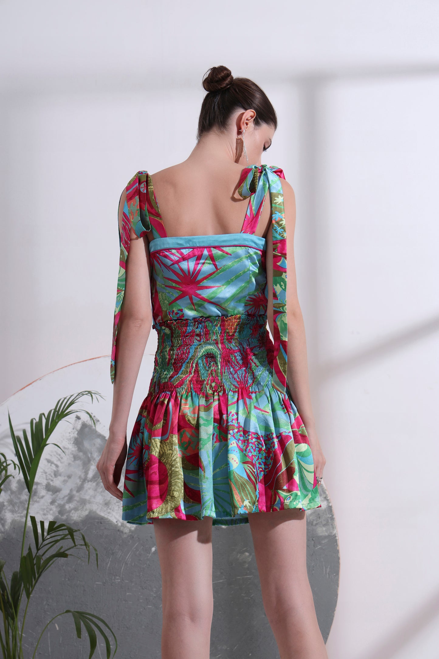 Liliana Smocked Short Dress