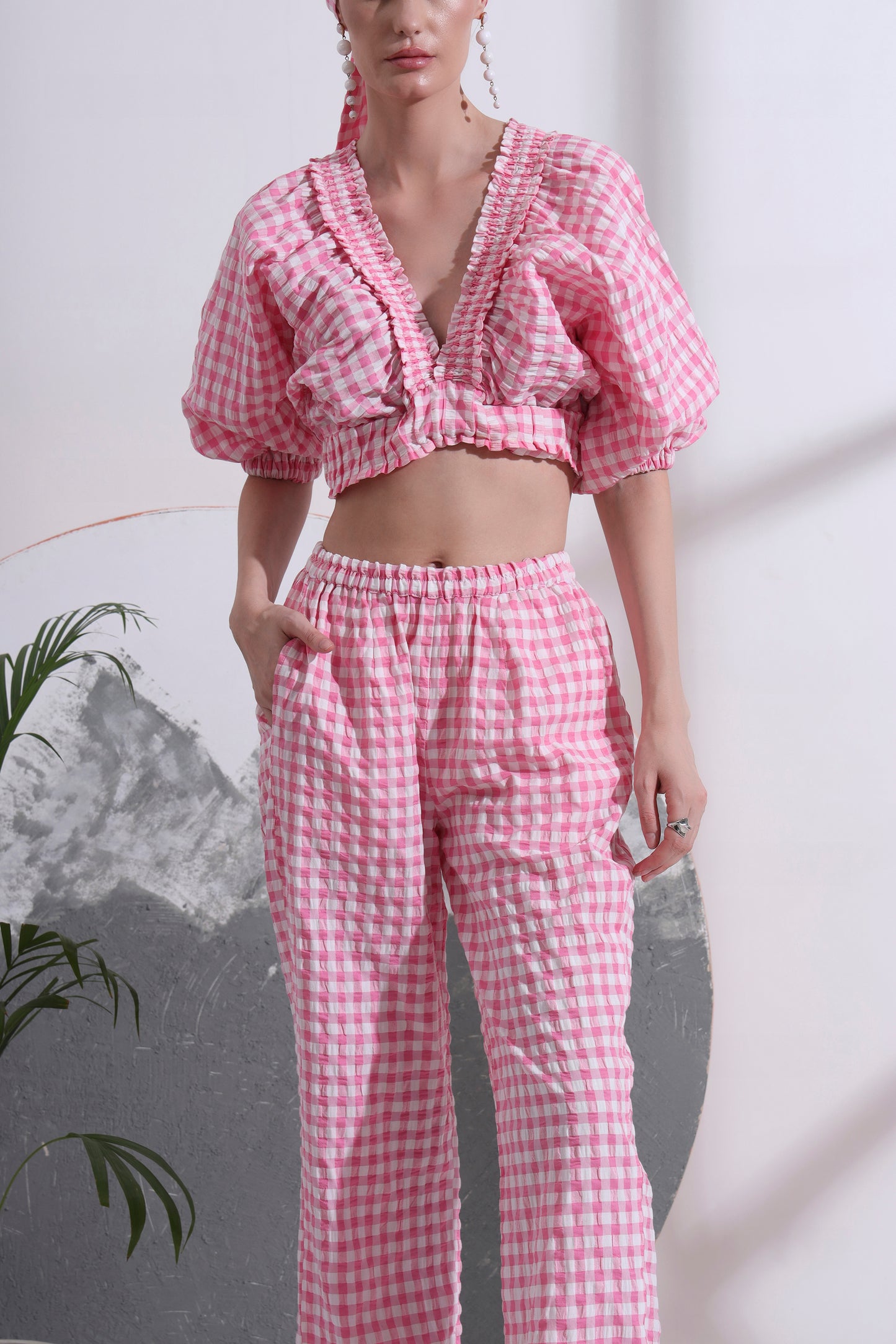 Nolwenn Crop & Flair Co-ord Set