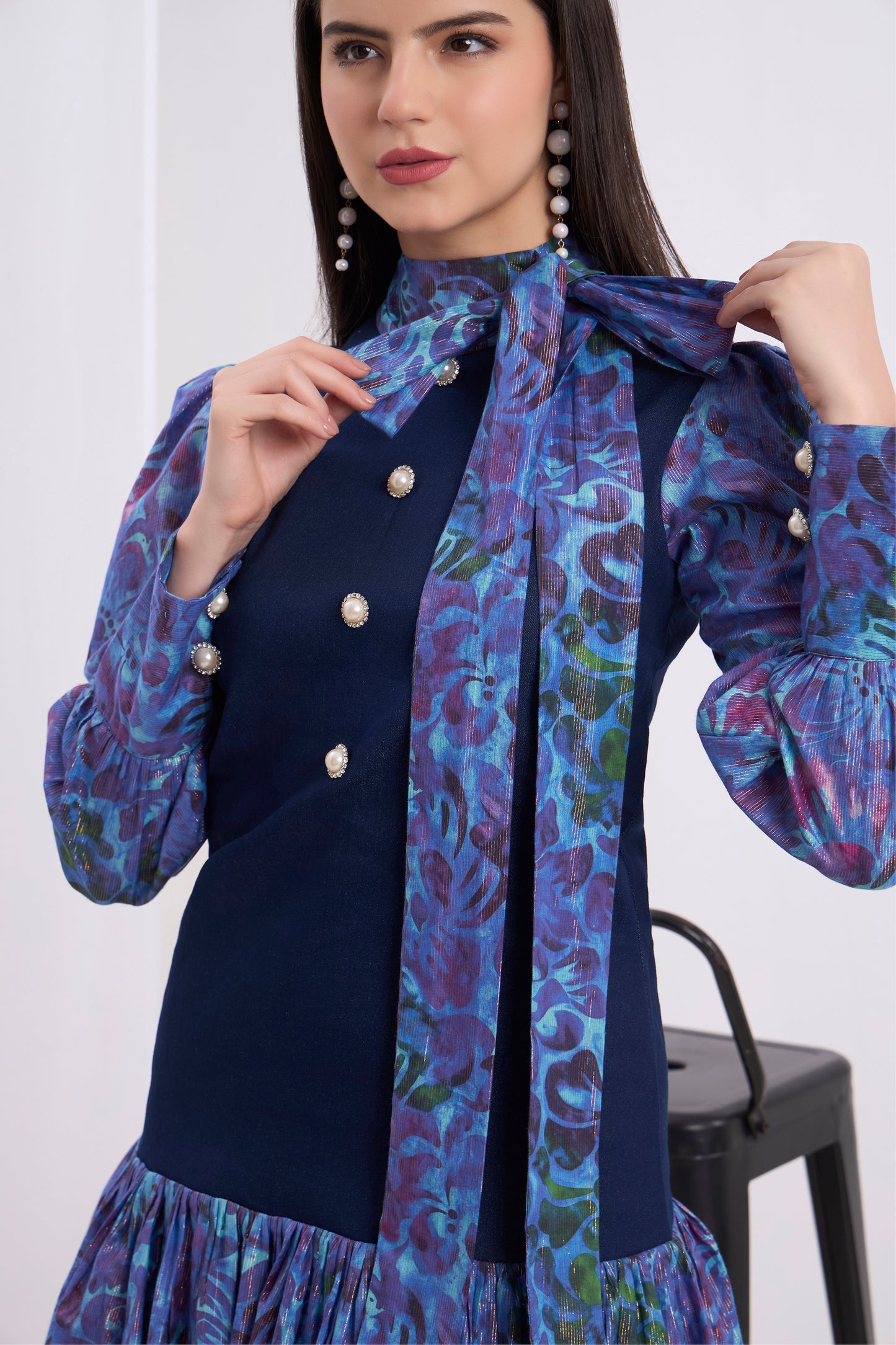 Colette High Neck Dress