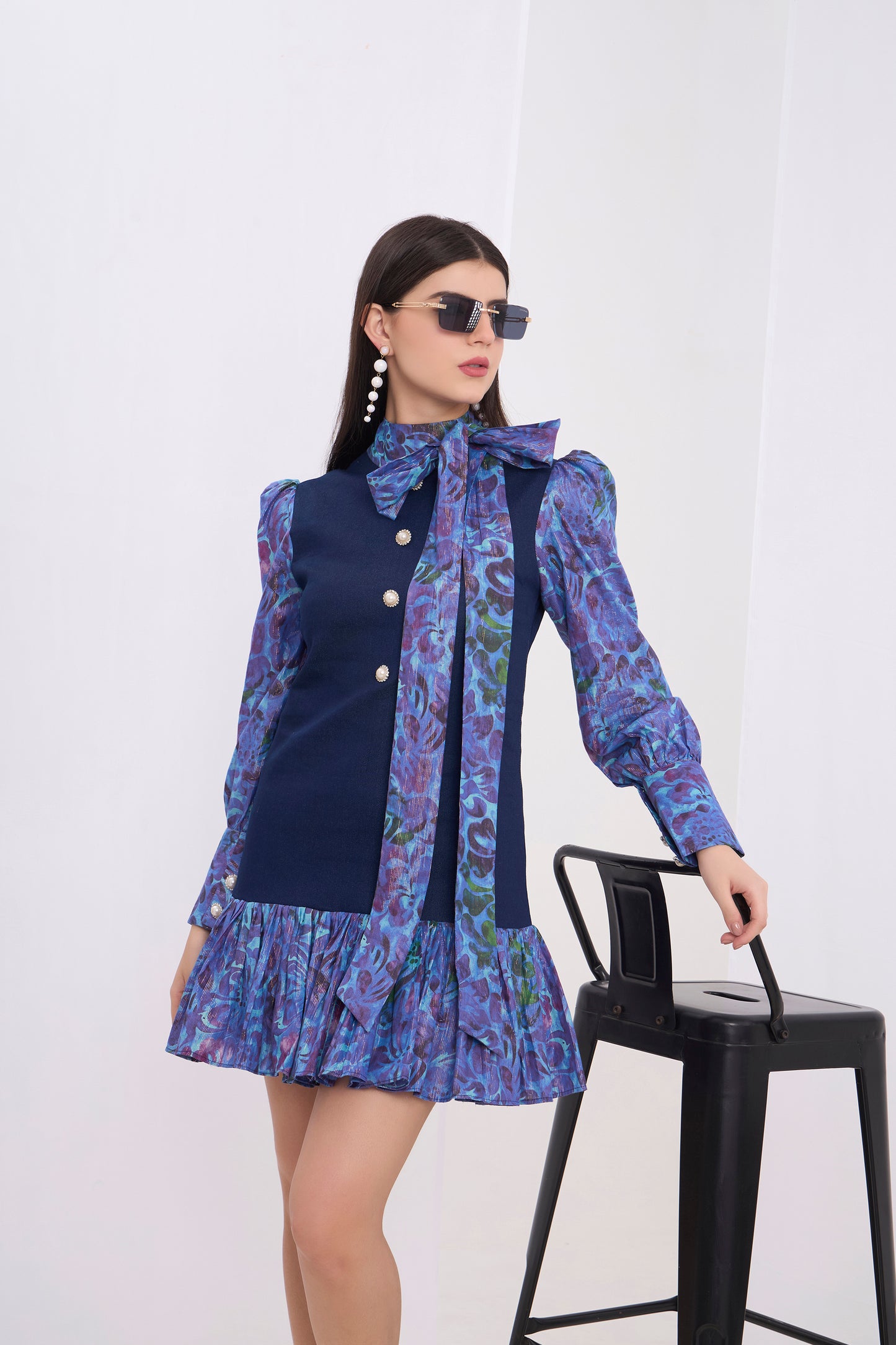 Colette High Neck Dress