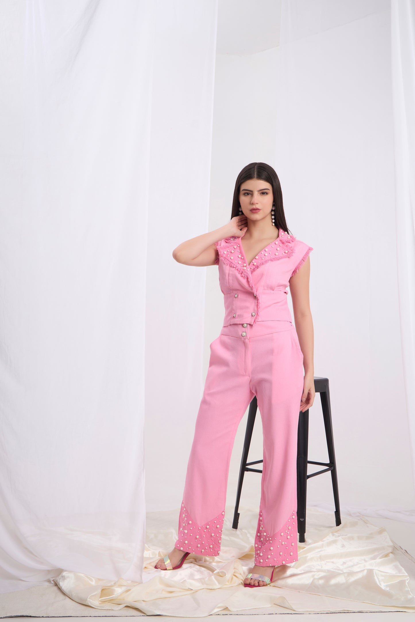 Rosalinda Pearl Crop Co-ord Set