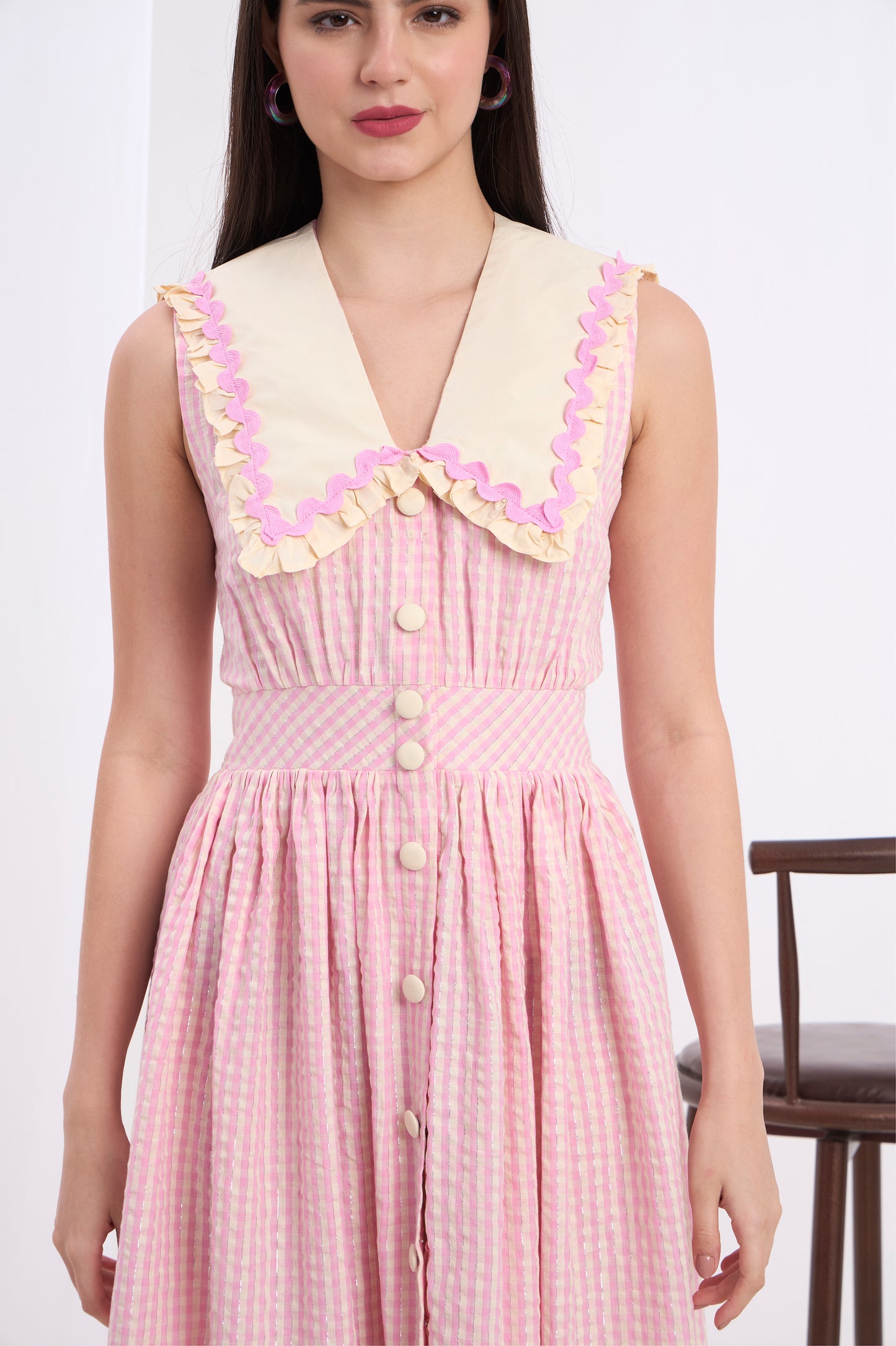 Annalisa Sailor Collar Maxi Dress