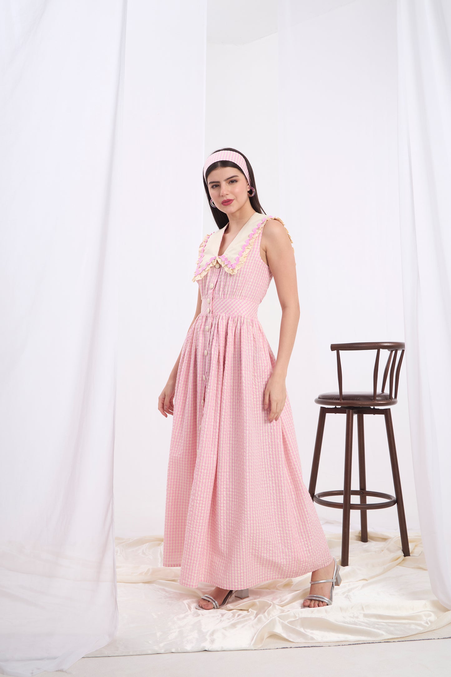 Annalisa Sailor Collar Maxi Dress