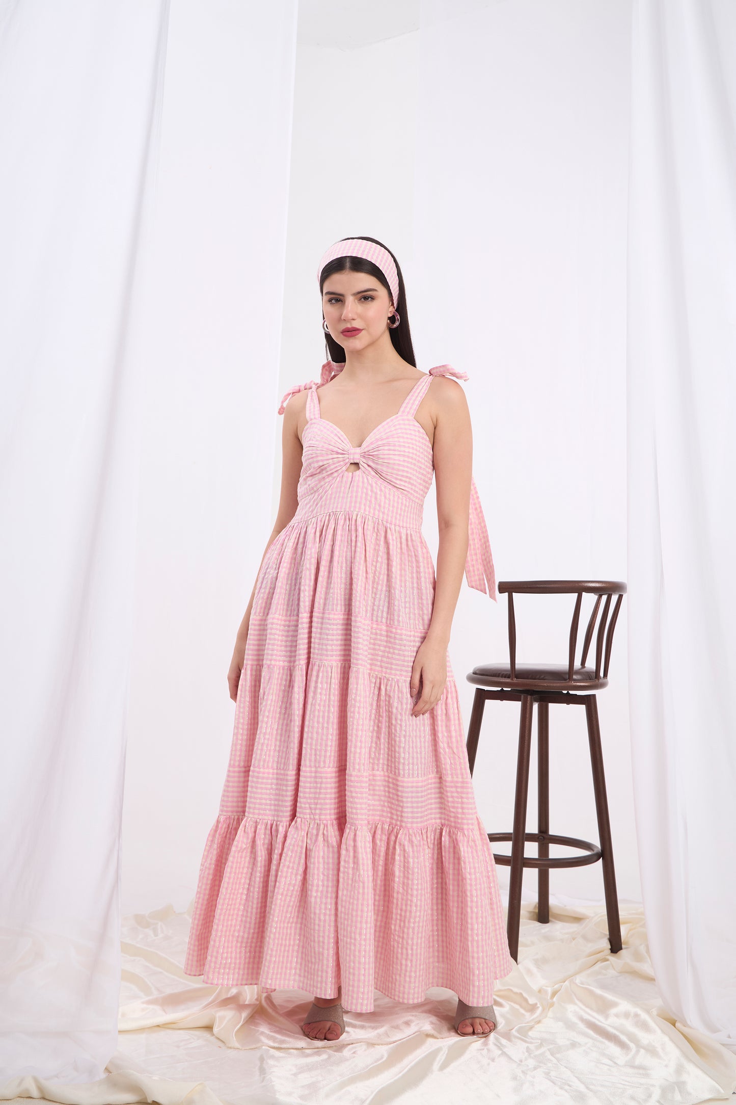 Annalisa Bow tie Maxi Dress
