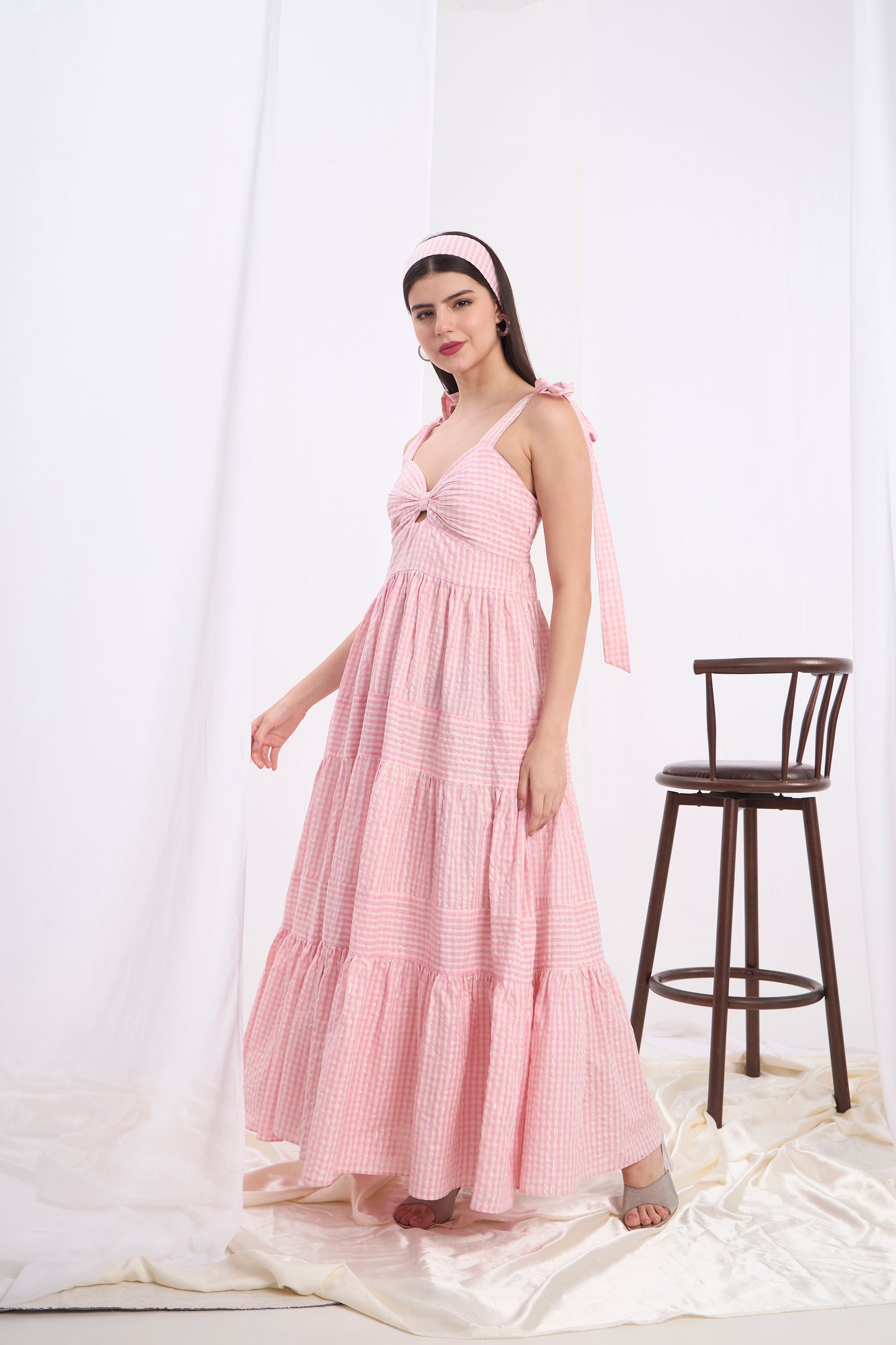 Annalisa Bow tie Maxi Dress