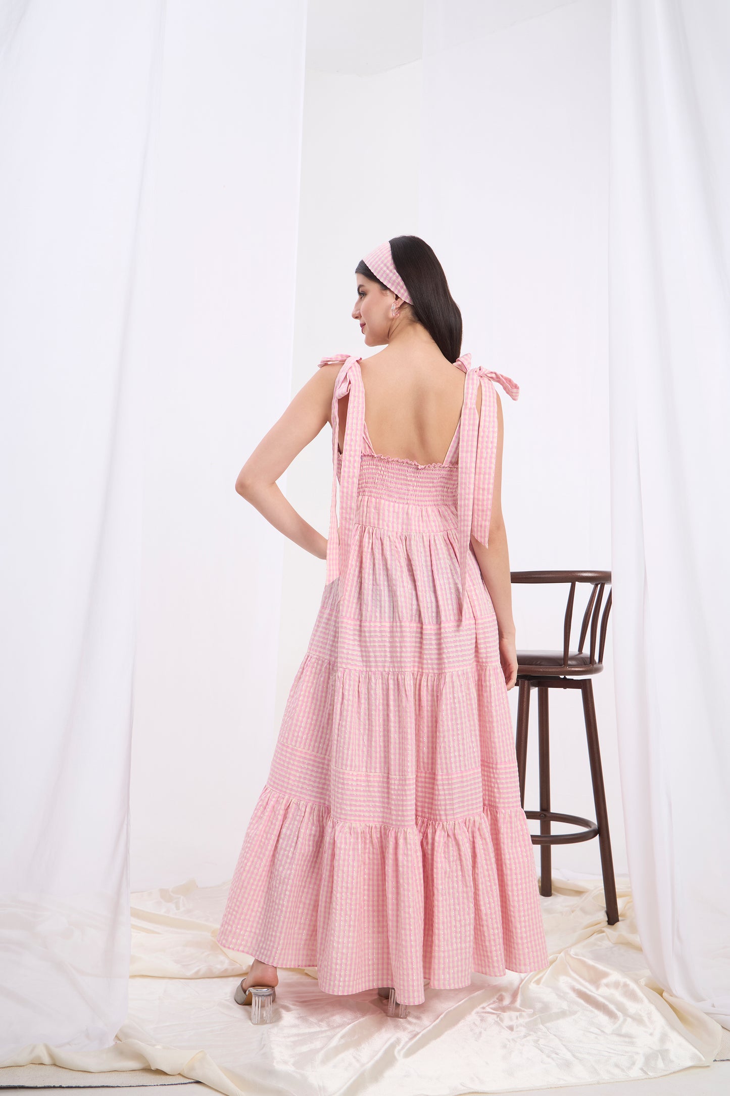 Annalisa Bow tie Maxi Dress
