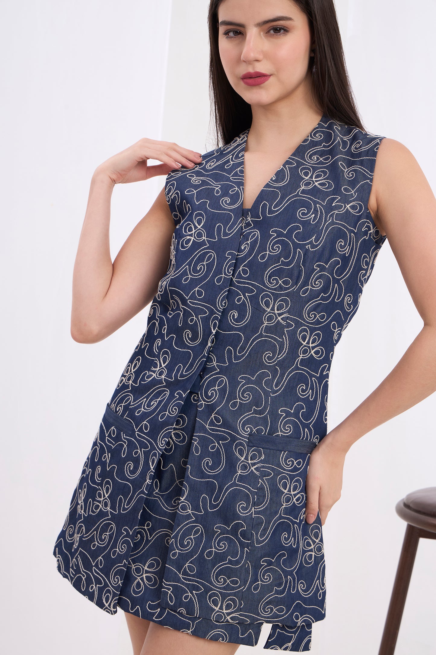 Alessia Structured Denim Co-ord Set