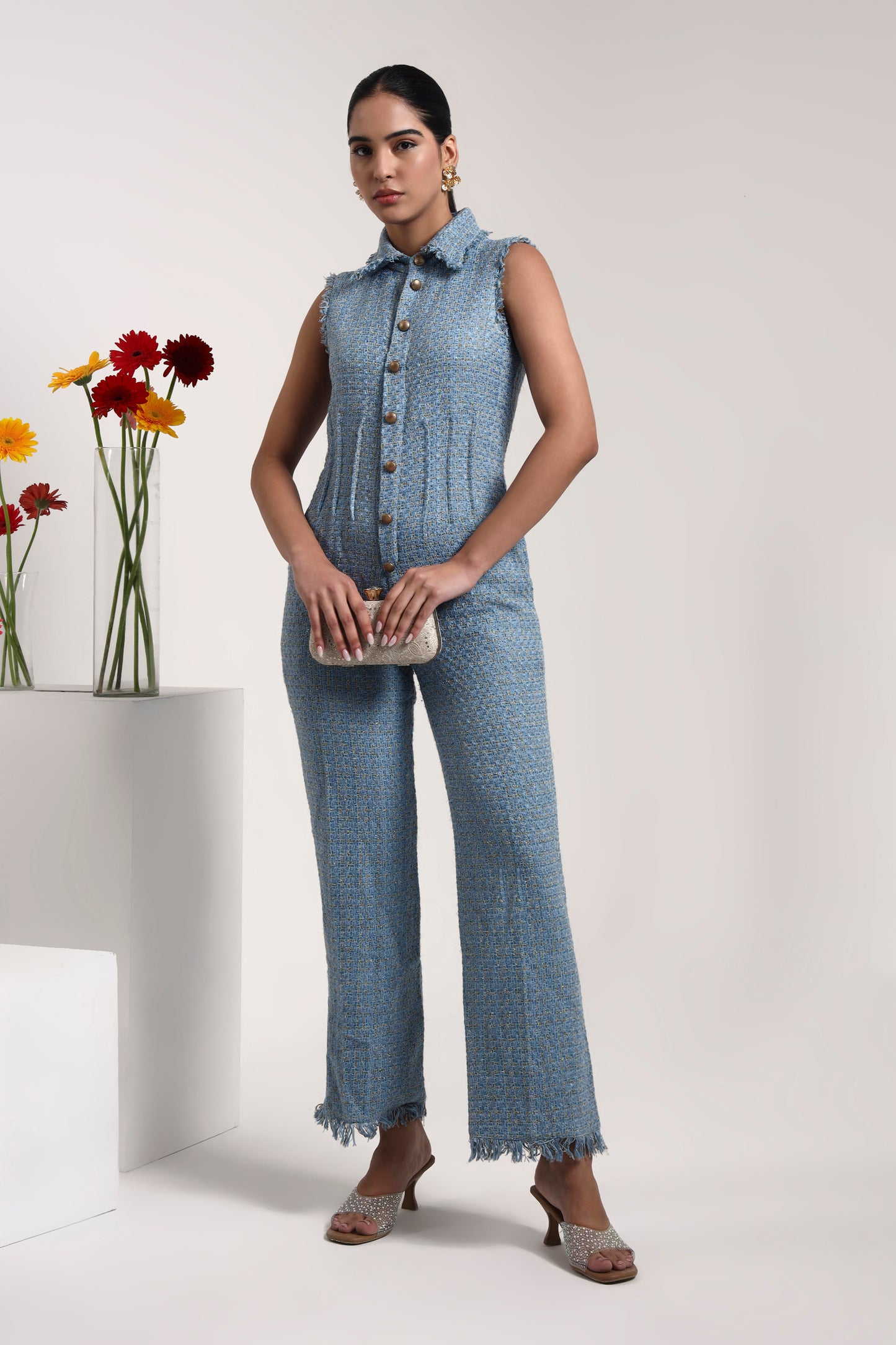 Iris Tweed Jumpsuit