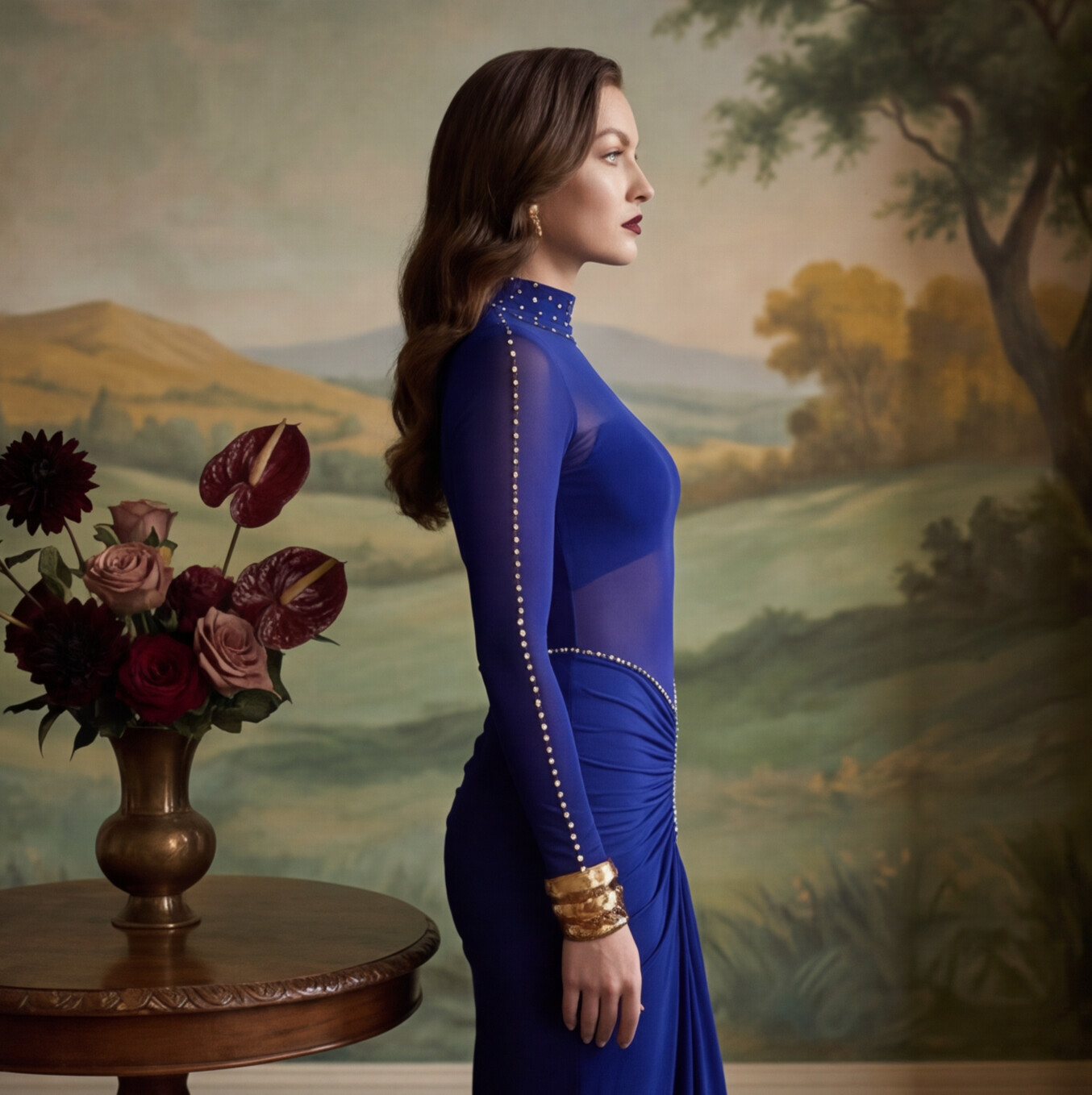 Sapphire Picante Gown