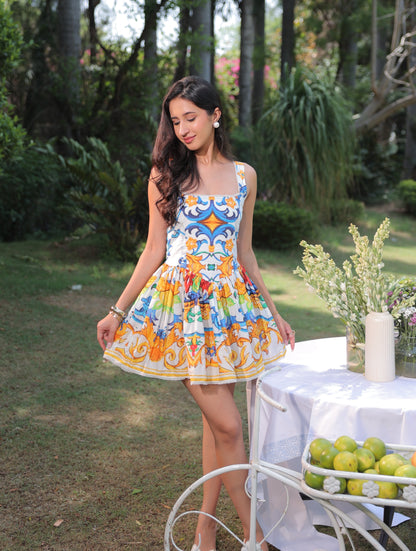 Capri Sunset Short Dress