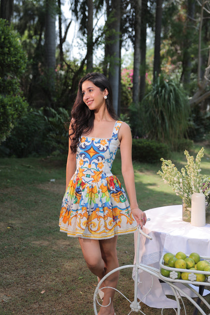 Capri Sunset Short Dress