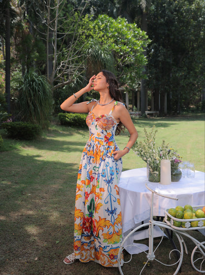 Capri Sunset Maxi Dress