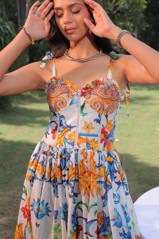 Capri Sunset Maxi Dress