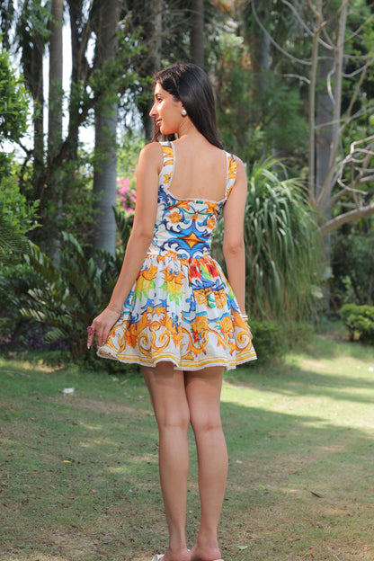 Capri Sunset Short Dress